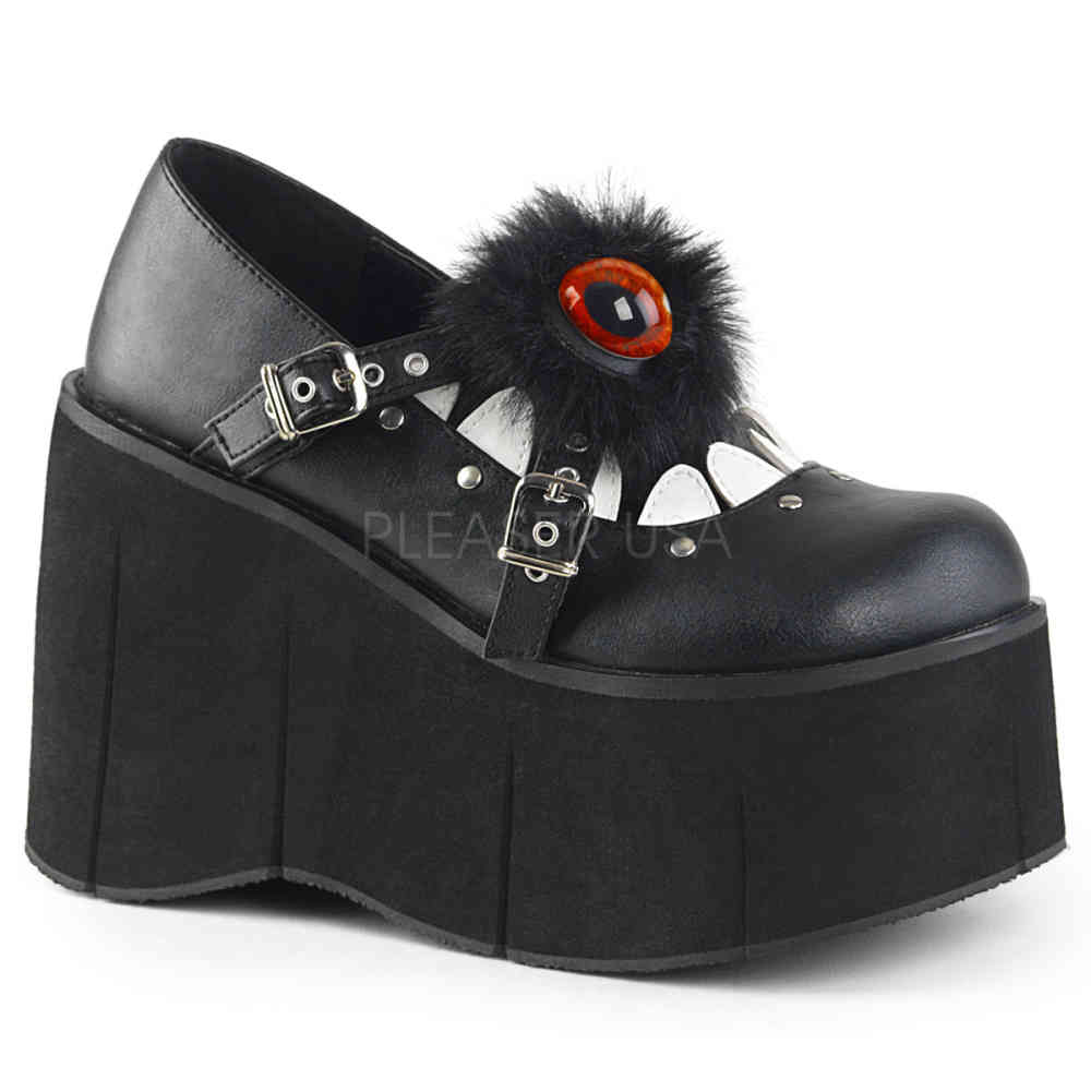 Demonia KERA 11 4 12 Platform Criss Cross Contrast Maryjane Demonia KERA 11 4 12 Platform Criss Cross Contrast Maryjane